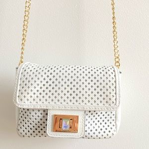 Juicy Couture Mini Crossbody Leather White Bag